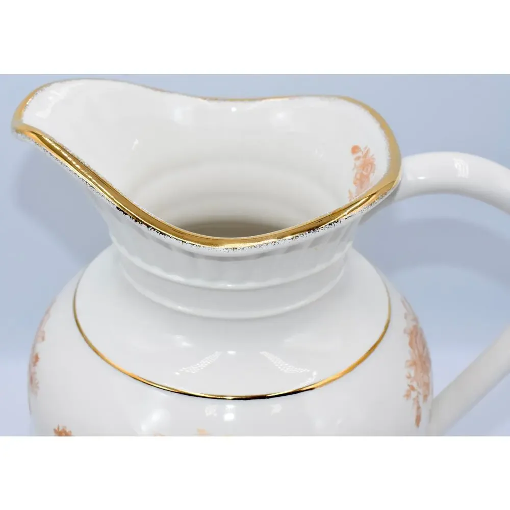 Royal Albert Old Country Roses Gold Trim Large Water Sweet Tea Pitcher Porcelain